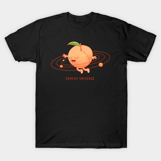 Peachy Universe T-Shirt by Kimprut